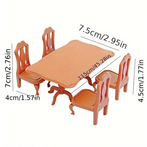 Doll House Furniture-Dining Room Table - Picture 2 of 15